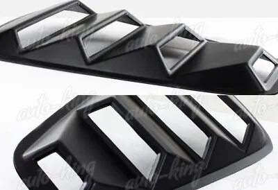 $24.24 • Buy Blk Abs Side 1/4 Quarter Window Louvers Scoop Cover Vent Fit 05-14 Ford Mustang
