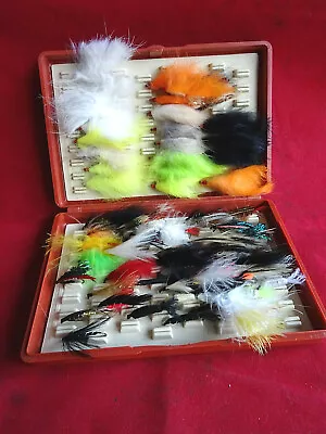 A Good Fox Box Fly Box With Good Collection Of Lures/flies • $30.30