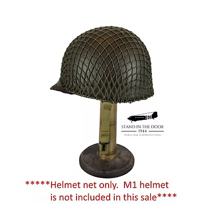 WWII M1 Helmet Net (D-Day) • $25