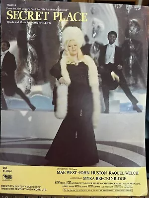 MAE WEST 1971 BOMB Movie Sheet Music MYRA BRECKINRIDGE • $12.50