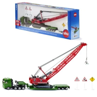 £46.95 • Buy Siku 1834 Heavy Haulage Transporter W/Excavator & Signs 1:87 Diecast Model