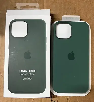 Open Box Apple Silicone Case W/MagSafe Apple IPhone 13 Mini Eucalyptus MN5Y3ZM/A • $23.99
