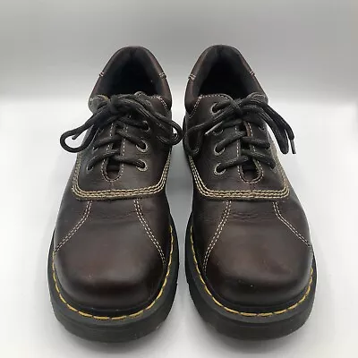 Vintage Dr. Martens Y2K Leather Oxford Chunky Platform Shoes M 9/W 10.5-11 • $49.95