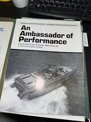 Checkmate Ambassador 19’ Powerboat Performance Report W/ Mercruiser 260 • $4.99