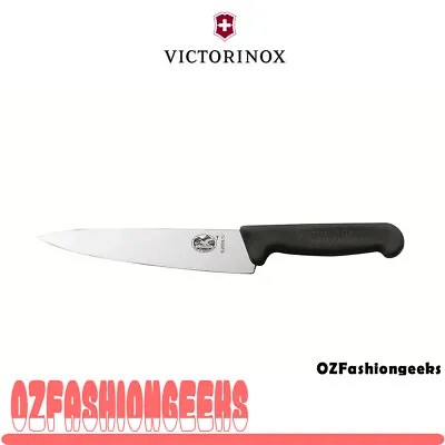 VICTORINOX COOKS CHEF'S KNIFE Carving Knife Black Fibrox 15CM 5.2003.15 Po • $42.98