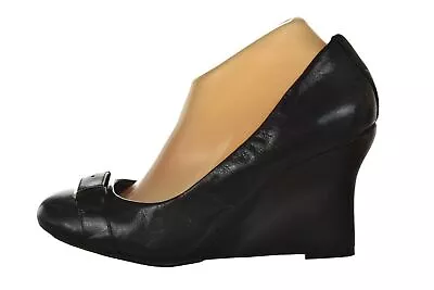 NEW Me Too Layna Womens Shoes Size 10 M Black Solid Wedge Heels Leather Dress • $34.99