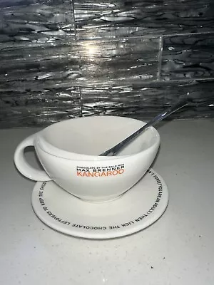 Max Brenner Kangaroo Iris Zohar Hot Chocolate Coffee Tea Cup Saucer & Spoon  • $14.99