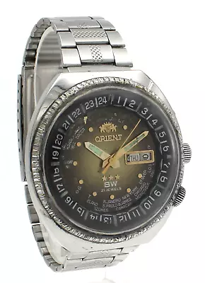 Vintage Orient WORLD DIVER 3 Star 21 Jewels Automatic 44mm Men's Watch • $249