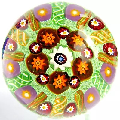 Paperweight Paperweight PAUL YSART Millefiori Cartwheel Monart Glass • £239.43