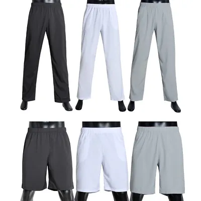 Men's Muslim Islamic Clothing Casual Thobe Pants Trousers Pockets Pajamas Wear • $13.48