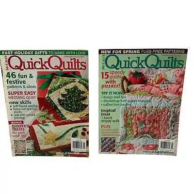 2 McCalls Quick Quilts Magazines Dec/Jan & Feb/March 2011 Quilt Patterns • $10.30