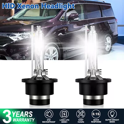 D2S HID Xenon Headlight Bulbs Super Bright White For Nissan Quest 2011-2016 • $21.44