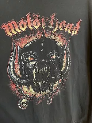 Motorhead 78 Men's T Shirt Snaggletooth War-Pig Heavy Metal Adult 2XL Black • $17.99