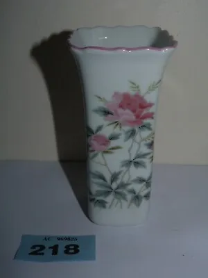 £3.99 • Buy Vintage Marks & Spencer (st Michael)  Pink Rose  Design Square Bud Vase(218)