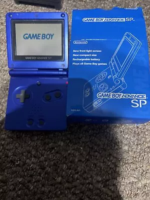 Nintendo Gameboy Advance SP - Cobalt Blue With Re Production Box • £59.99