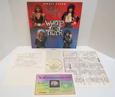 Kiss -  White Tiger  Mark St John Autograph Lp Record Vinyl With Inserts 1986 • $350