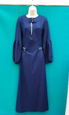 Midi/long Dressmaxibluehippie60's70's80's Vintage Stylesize 10 App / 38 • £8.99