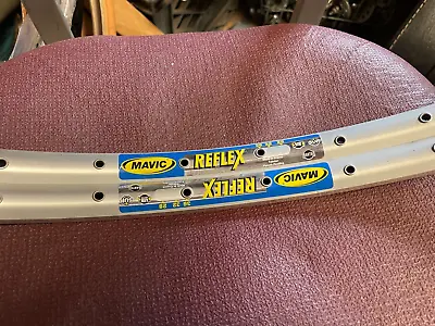 Vintage NOS Mavic Reflex 36h 700c Tubeless Rim Set For Tubular Tires • $100