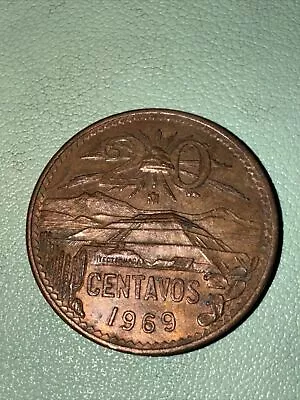1969 Mexico  20 Centavos Circulated Coin • $2.75