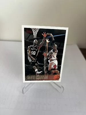 1996 Topps #80 David Robinson With Michael Jordan • $4