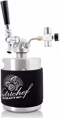 Pressurized Growler Tap System 64Oz Stainless Steel Mini Keg Dispenser Portable • $167.99