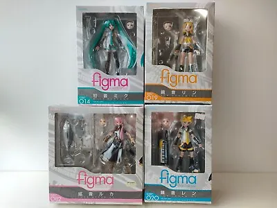 Figma Hatsune VOCALOID Hatsune Miku Kagamine Rin Len & Luka Max Factory Set Of 4 • $248