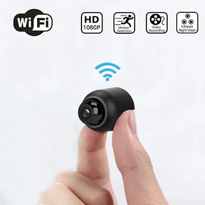 Mini WiFi Camera HD 1080P PIR Night Vision DVR Home Remote Monitor Security Cam • $22.99