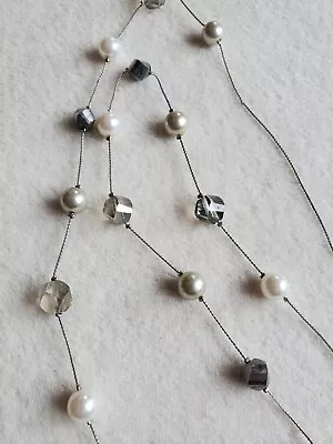 Beautiful Accessorize Silver & Faux Pearl Bead Necklace  - Jewellery • £1.99