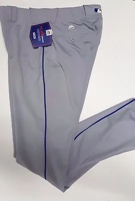 Grey Royal Authentic Majestic Baseball Pants 32-42 Waist 37 Inseam Flex Base • $59.99