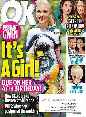 OK! Magazine May 23 2016 Gwen Stefani Rihanna Taylor Swift Drew Barrymore • £16.09