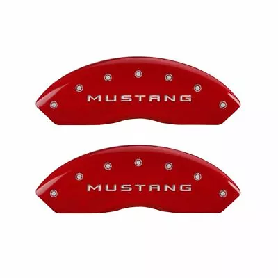 MGP Front/Rear Caliper Covers-Red Ford Mustang GT; 10198SM50RD • $252.67