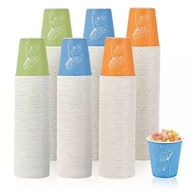 600 Pack 5 Oz Disposable Paper Cups Colorful Disposable Mouthwash Cups Smal... • $40.16