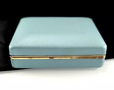 Vintage 1950s 1960s Travel Jewellery Box  - Light Blue • £26.95