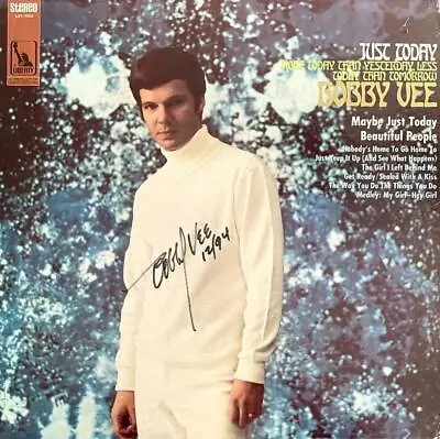 Bobby Vee Hand Signed Autograph Lp Album - Just Today  • $27.65