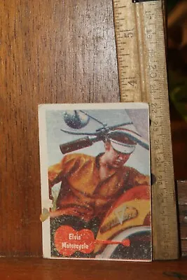 $3 • Buy 1956 Bubbles Elvis Non-Sport Card #25 Motorcycle Why Do You Wear Sideburns?
