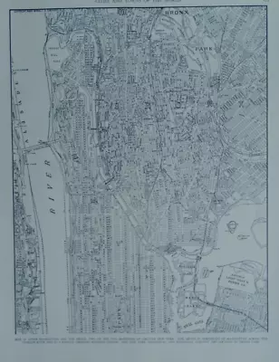 £8.18 • Buy Vintage 1936 Upper Manhattan Bronx Atlas Map NY New York City Pre World War WWII