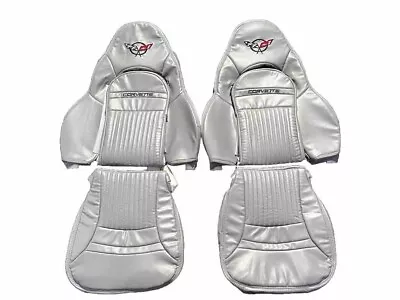 Corvette C5 Sports 1997-2004 In Full Gray  Fuax Leather Car Seat Covers • $270