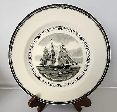$39.99 • Buy Wedgwood Plate, American Clipper Ship Series, SOVEREIGN OF THE SEAS, 9  Black 