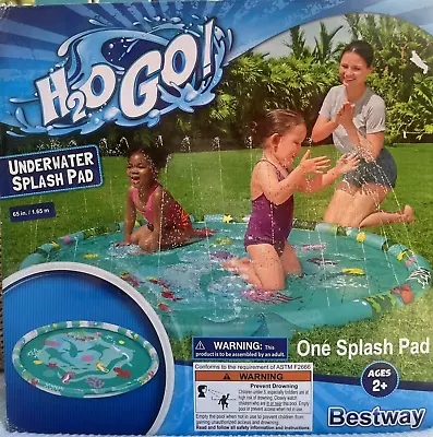 Bestway H2O Sprinkler Splash Pad Marine Life Wading Pool 65in NEW FREE SHIPPING • $14.99