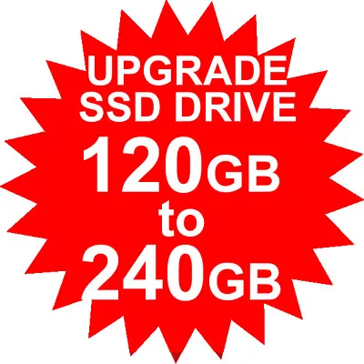 $50 • Buy 120gb To 240gb Ssd Upgrade (available With Laptop Or Pc Purchase Only)