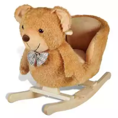 Plush Teddybear Rocking Animal Toy Soft Cuddly Baby Rocker Comfort Chair • $134.85