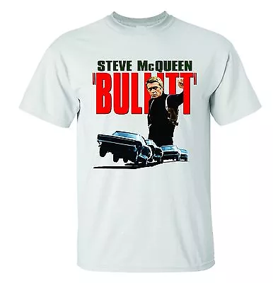 Bullitt T-shirt Steve Mcqueen Classic Movie Must See!  • $15.50