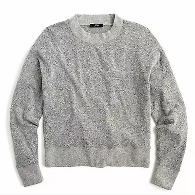 J. Crew Gray Marled Pullover Crew Sweater S • $20