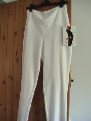 Women With Control From Qvc White Trousers Size 14 Tall • £9.99