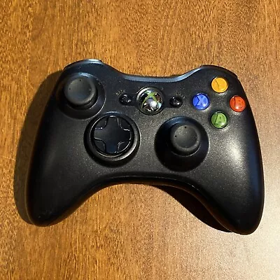 OEM Microsoft Xbox 360 Wireless Black Controller  - Clean - Tested & Working • $19.95