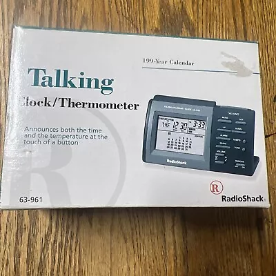 Rare Vintage Radio Shack Talking Clock Thermometer With Calendar • $28.99