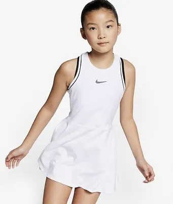 £39.95 • Buy Nike Girl’s Court Tennis Dress (White) - Age 12-13 (Large) - New ~ AR2502 100