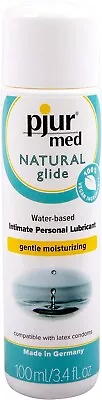 Pjur Med Natural Glide - Water-Based Personal Lube Lubricant 3.4 Fl Oz/100ml • $7.99