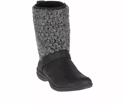 Merrell Womens Encore Kassie Tall Wool Fashion Boots - Black 5.5 M - NEW W/ Box • $69.99