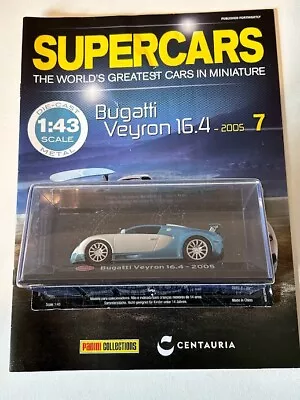 Panini Supercars Collection : Bugatti Veyron 16.4 - 2005 - 1:43 Scale. • $13.88